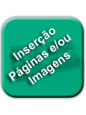 Inserção de páginas e/ou imagens no seu livro